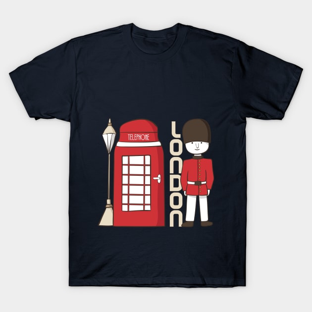 London Souvenir Gift T-Shirt by SiGo